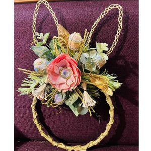Bunny Gold Wreath very cute and fancy